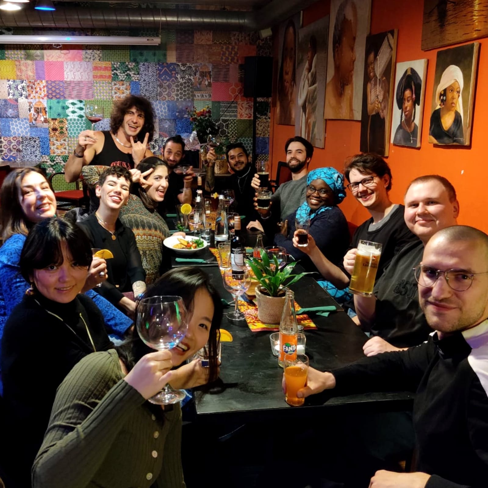 The drumfamily sharing dinner, from the original MAD page