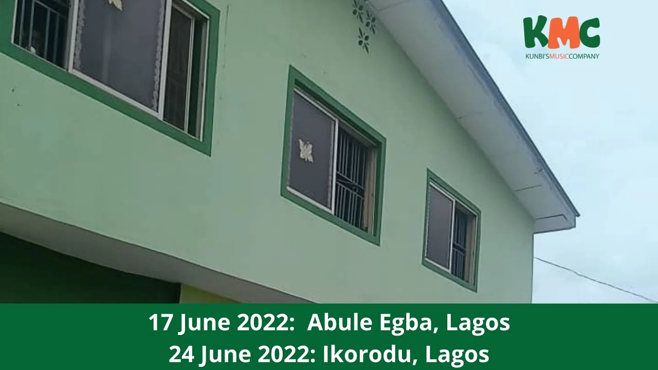 Original Kunbi video preview showing the June 2022 Lagos session dates